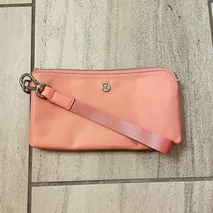 Peachy Pink Lululemon Wristlet